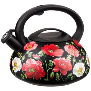 916-409 ЧАЙНИК AGNESS "МАКИ" СО СВИСТКОМ 3 Л