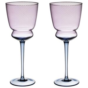 НАБОР БОКАЛОВ ДЛЯ ВИНА "TWIST & SHINE" PURPLE, 2 ШТ/380 МЛ