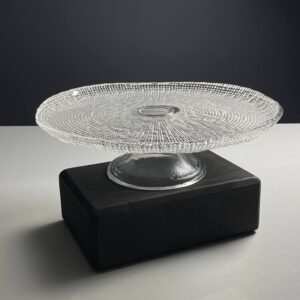 588-777 Фруктовница 30,5см на ножке в под.уп.(х4)Стекло