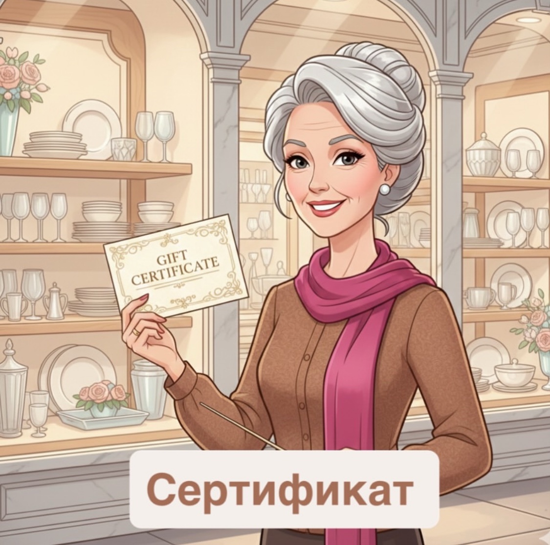 Сертефикат. Сумма любая.