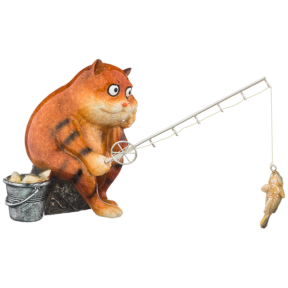146-1098 ФИГУРКА "КОТОФЕЙ" 18*10*12,5 СМ. КОЛЛЕКЦИЯ "ОЗОРНЫЕ КОТЫ" (КОР=24ШТ.)