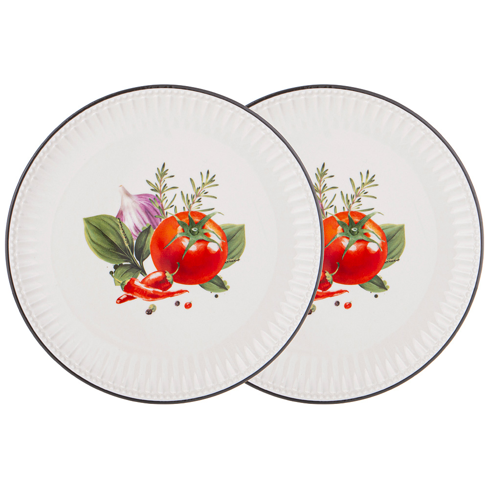 189-481 НАБОР ТАРЕЛОК ЗАКУСОЧЫХ LEFARD "KITCHEN PASSIONS" 2 ШТ. 21*1,8 СМ (КОР=12НАБ.)