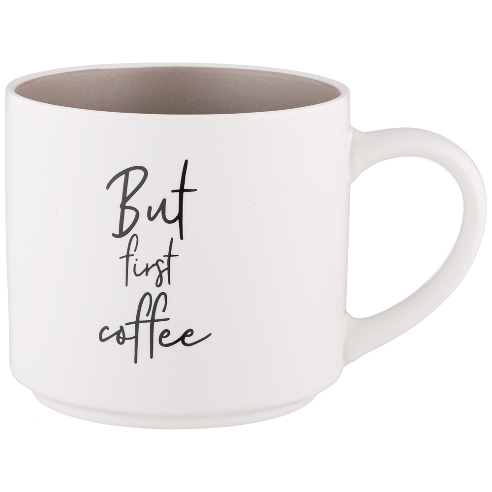 260-980 КРУЖКА "КОФЕМАНИЯ BUT FIRST COFFEE" 470 МЛ