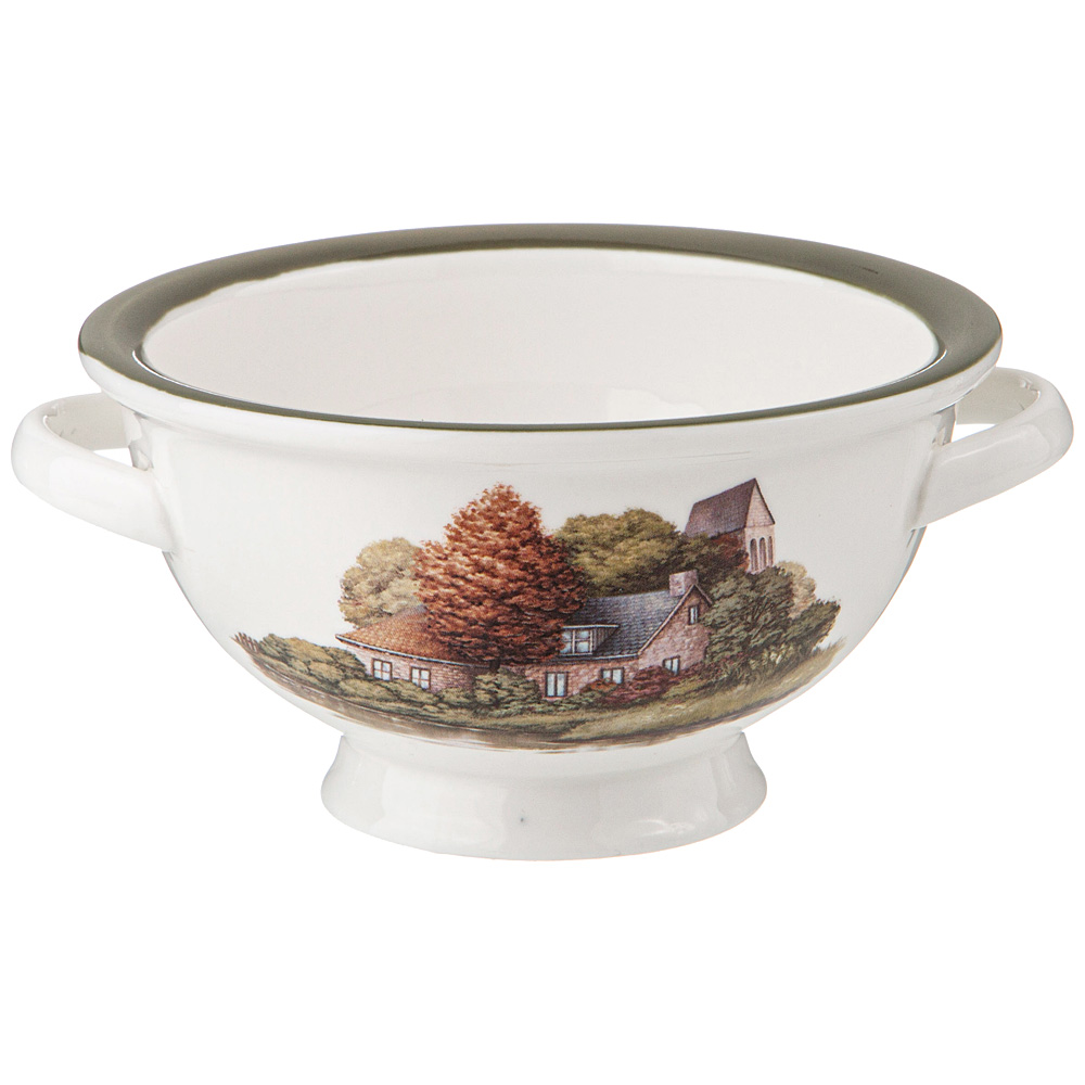 263-1328 САЛАТНИК С РУЧКАМИ LEFARD "FAMILY HOUSE"  300 МЛ 14*12*6,5 СМ (МАЛ.УП.=2ШТ./КОР=32ШТ.)