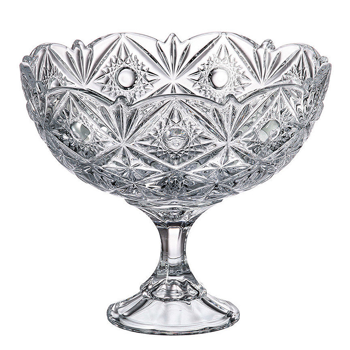 22310 Конфетница на ножке Crystalite Bohemia Miranda 22 см
