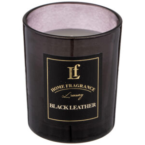 625-114 СВЕЧА АРОМАТИЗИРОВАННАЯ В СТАКАНЕ "BLACK LEATHER" 6*7,5 СМ
