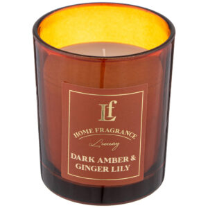 625-116 СВЕЧА АРОМАТИЗИРОВАННАЯ В СТАКАНЕ "DARK AMBER & GINGER LILY" 6*7,5 СМ
