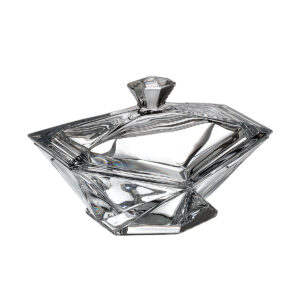 32286 Конфетница с крышкой Crystalite Bohemia Origami 22 см