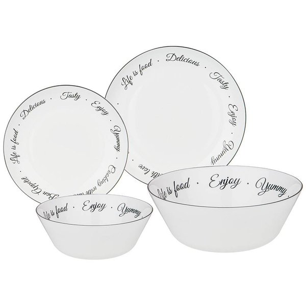 598-071 НАБОР СТОЛОВЫЙ AGNESS BON APPETIT 19ПР: 24СМ/21,5СМ/15СМ/19СМ