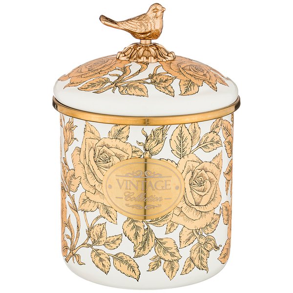 950-172 БАНКА ДЛЯ СЫПУЧИХ ПРОДУКТОВ AGNESS, СЕРИЯ РЕНЕССАНС 12 Х 12СМ / 1,2Л