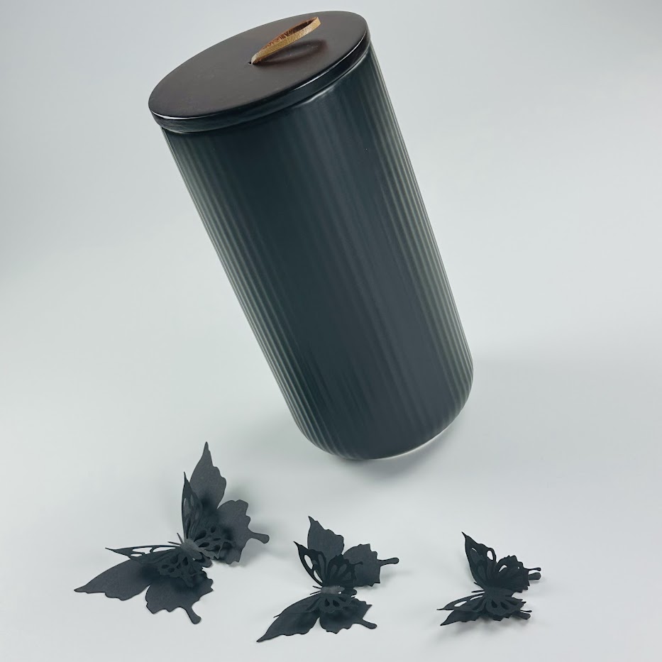 235-025 Банка с крышкой 20см(1,1л) BLACKWOOD в под.уп.(х16)Фарфор