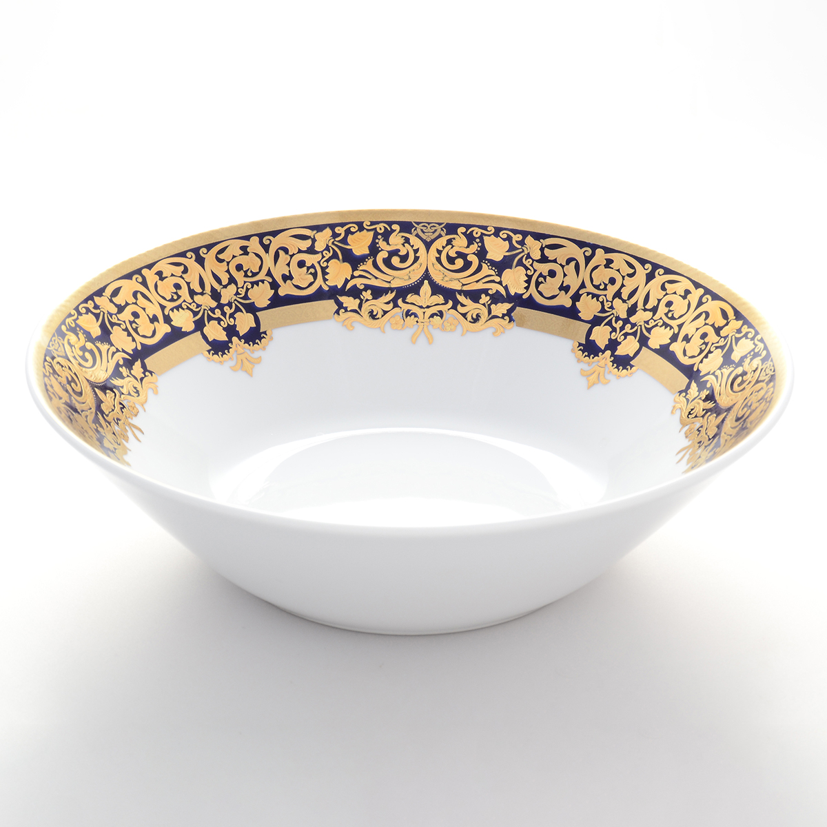 31116 Салатник Falkenporzellan Natalia Cobalt Gold 24см