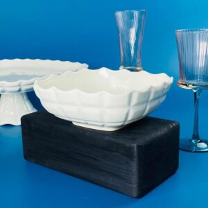 163-054 Квадратный салатник 18см КОРНЕЛИЯ в под.уп.(х36) Фарфор