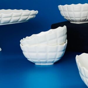 163-065 Набор из 6 квадартных салатников 15см КОРНЕЛИЯ в под.уп.(х6)Фарфор