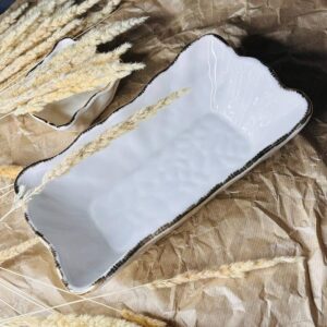 142-015 Прямоугольный салатник 26х15,5х6,5см ОФЕЛИЯ в под.уп.(х12)Фарфор