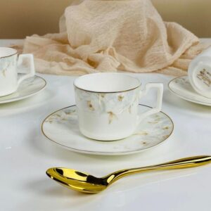 145-692 Кофейный набор 12пр. 110мл ЛИЛИАН в под.уп.(х10)Костяной фарфор