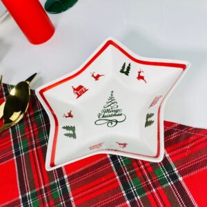 164-048 Блюдо 20см НОВЫЙ ГОД в под.уп.(х36)Фарфор