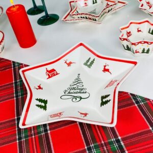 164-049 Блюдо 25,5см  НОВЫЙ ГОД в под.уп.(х24)Фарфор