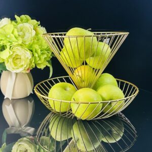 401-044 Двухъярусная фруктовница/конфетница 30см (х8)Металл