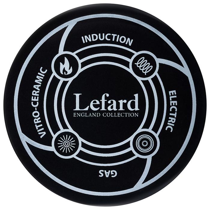 КОВШ LEFARD ЭМАЛИРОВАННЫЙ, СЕРИЯ ROYAL GARDEN 14СМ/0,9Л,  ДЛИНА=31СМ ПОДХОДИТ ДЛЯ ИНДУКЦИОН